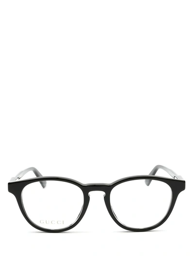 Shop Gucci Men's Black Acetate Glasses