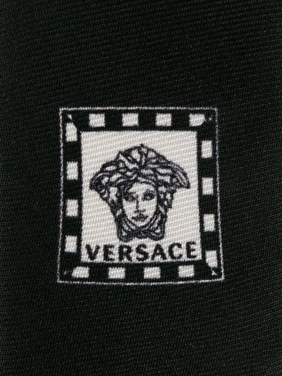 Shop Versace Men's Black Silk Tie