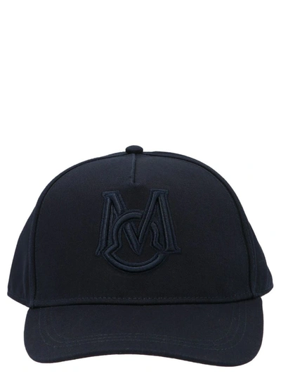 Shop Moncler Men's Blue Cotton Hat