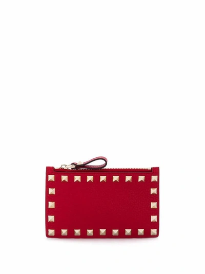 Shop Valentino Women's Red Leather Card Holder