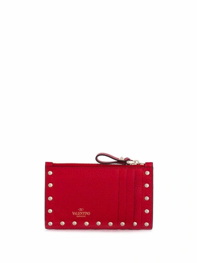 Shop Valentino Women's Red Leather Card Holder