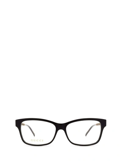 Shop Gucci Women's Black Metal Glasses