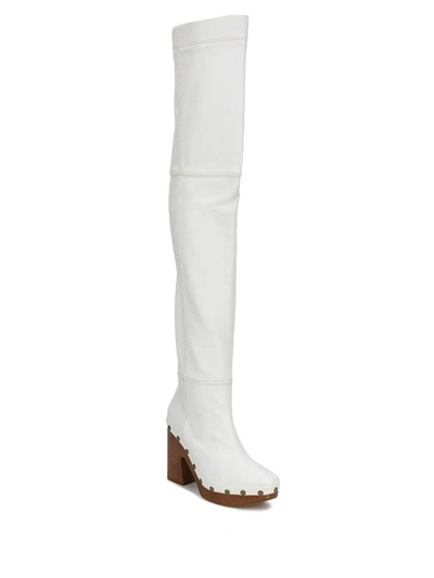 Shop Jacquemus Women's White Leather Boots