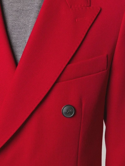 Shop Ami Alexandre Mattiussi Men's Red Wool Blazer