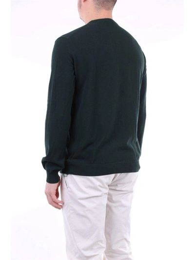 Shop Zanone Men's Green Cotton Sweater