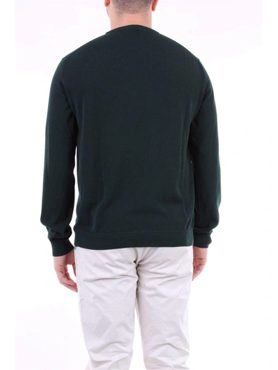 Shop Zanone Men's Green Cotton Sweater