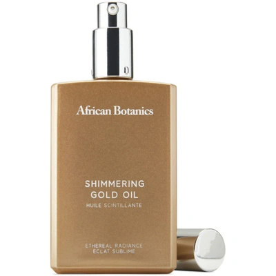 Shop African Botanics Shimmering Gold Oil, 3.38 oz In N/a