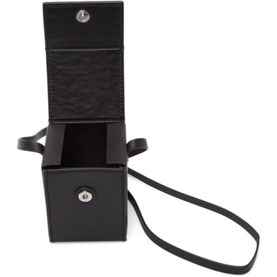 Shop Jil Sander Black Box Crossbody Bag In 001 Black