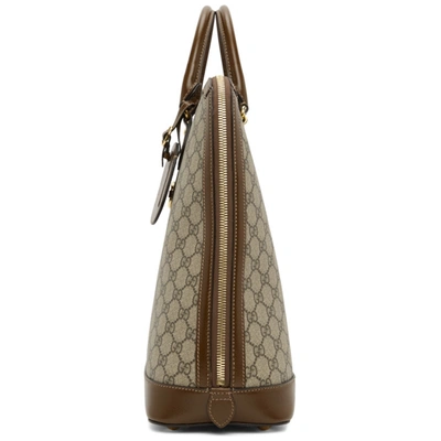 Shop Gucci Beige ' 1955' Horsebit Top Handle Tote In 8969 Beige