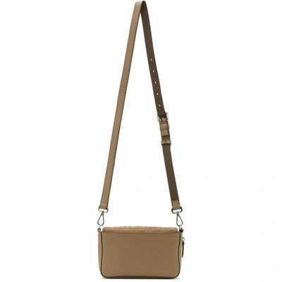 Shop Fendi Beige Forever  Flap Bag In F1aog Sand+