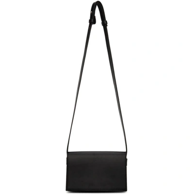 Shop Lemaire Black Mini Satchel Bag In 999 Black