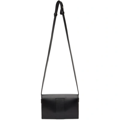 Shop Lemaire Black Mini Satchel Bag In 999 Black