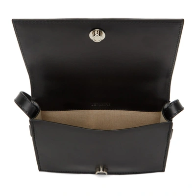 Shop Lemaire Black Mini Satchel Bag In 999 Black