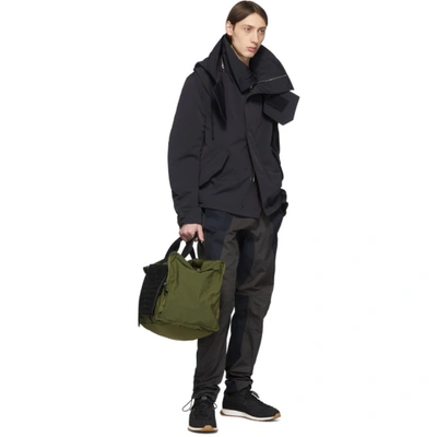 Shop Bottega Veneta Green Intrecciato Packable Duffle Bag In 3250 Kakine