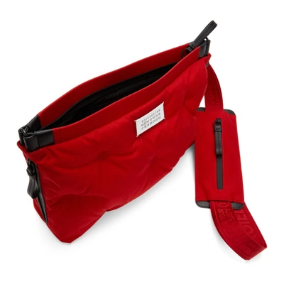Shop Maison Margiela Red Glam Slam Messenger Bag In T4029 Red