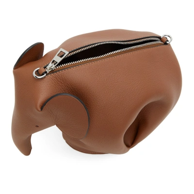 Shop Loewe Tan Mini Elephant Bag In 2530 Tan