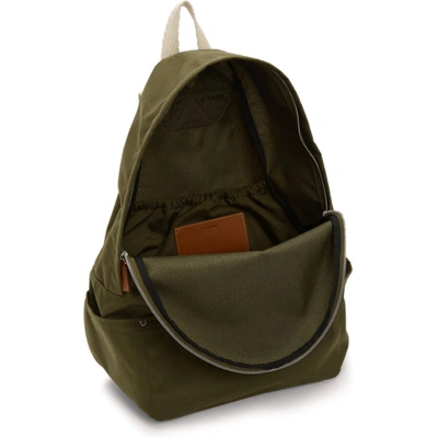 Shop Jil Sander Khaki Simple Backpack In 315 Garland