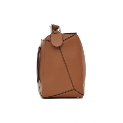 Shop Loewe Brown Large Puzzle Edge Messenger Bag In 2530 Tan