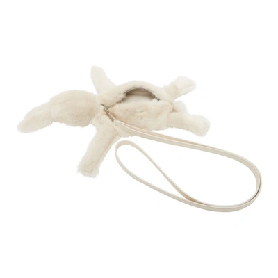 Shop Rick Owens Off-white Fur Fat Bunny Pouch In 08 Wht