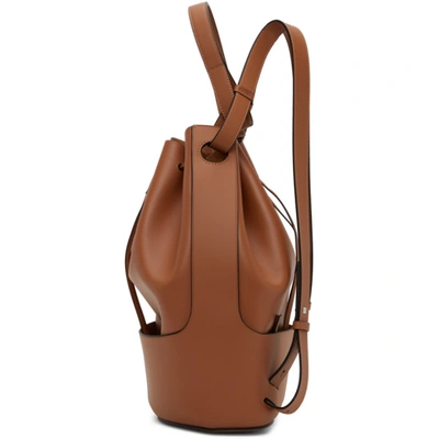 Shop Loewe Tan Balloon Backpack In 2530 Tan