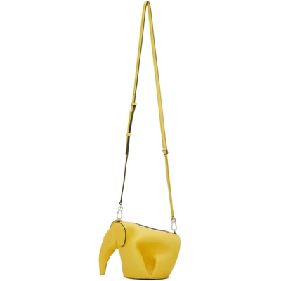 Shop Loewe Yellow Mini Elephant Bag In 8100 Yellow