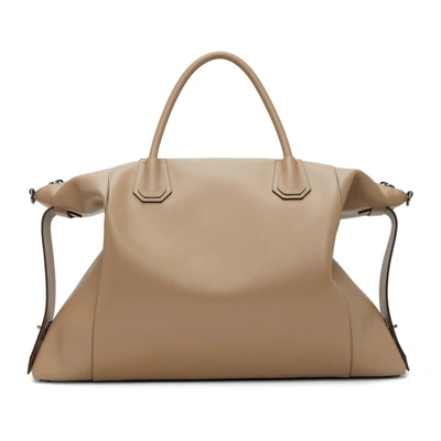 Shop Givenchy Beige Large Soft Antigona Bag In 285-sand