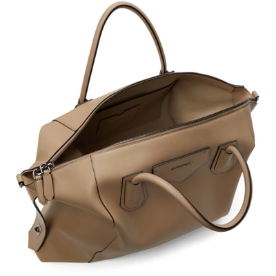 Shop Givenchy Beige Large Soft Antigona Bag In 285-sand