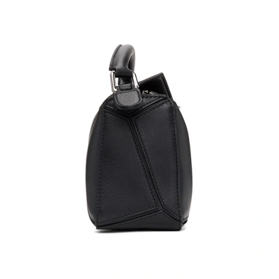Shop Loewe Black Mini Puzzle Bag In 1100 Black