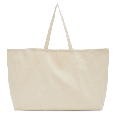 Shop Museum Of Peace And Quiet Beige Twill S.c.s.g. Tote In Naturalcanv