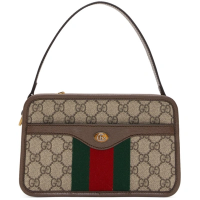 Shop Gucci Beige Gg Supreme Web Messenger Bag In 8745 Beige