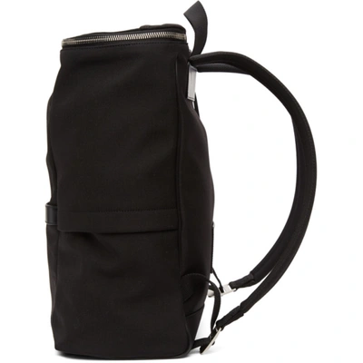 Shop Saint Laurent Black Canvas Sid Backpack In 1000 Black