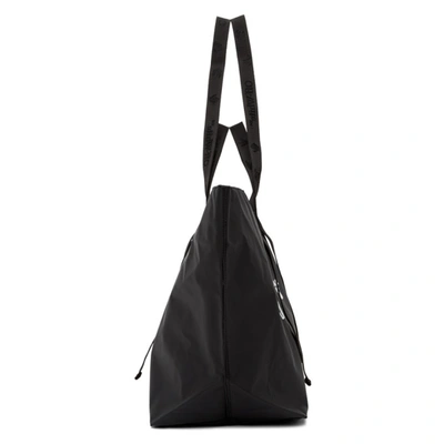 Shop Off-white Black Pvc Logo Tote In 1001 Blkwhi