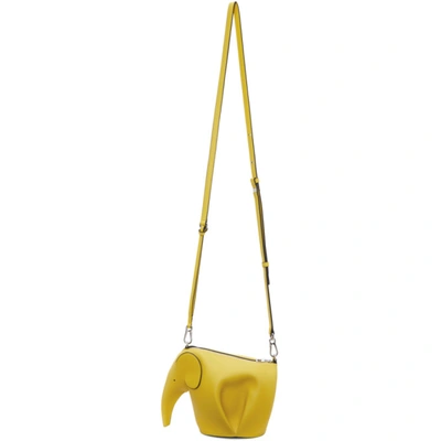 Shop Loewe Yellow Elephant Messenger Bag In 8100 Yellow