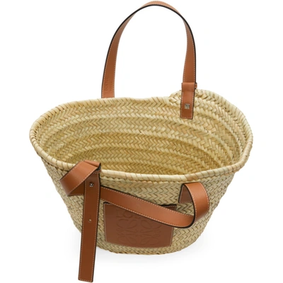 Shop Loewe Beige Medium Basket Tote In 2435 Natura