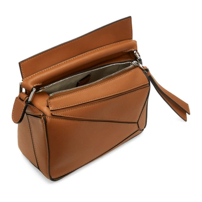 Shop Loewe Tan Mini Puzzle Bag In 2530 Tan