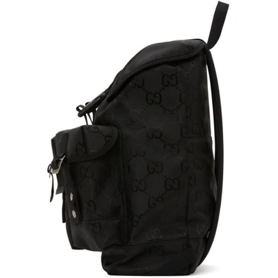 Shop Gucci Black Off The Grid Gg Eco Backpack In 1000 Black