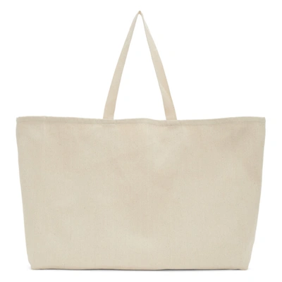 Shop Museum Of Peace And Quiet Beige Twill 'naturalist' Tote In Naturalcanv