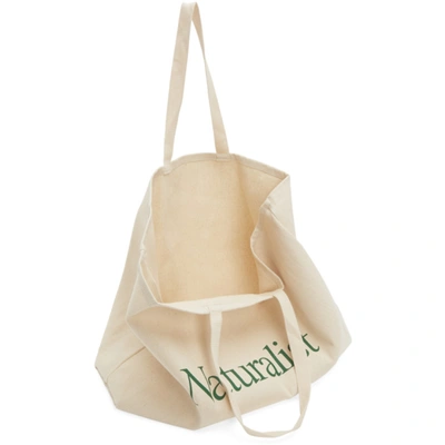 Shop Museum Of Peace And Quiet Beige Twill 'naturalist' Tote In Naturalcanv