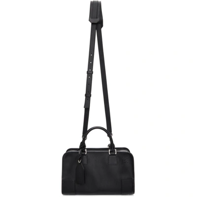 Shop Loewe Black Amazona 28 Duffle Bag In 1341 Black/