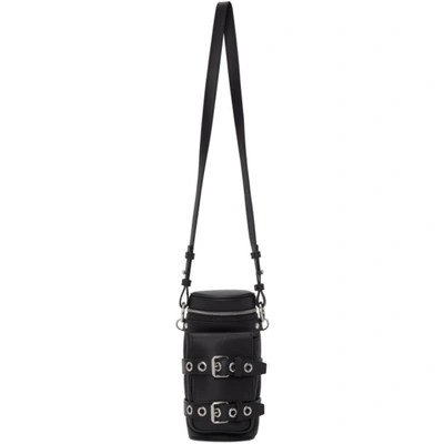 Shop Versace Black Mini Biker Bag In D41ps Blkpa