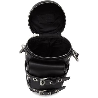 Shop Versace Black Mini Biker Bag In D41ps Blkpa