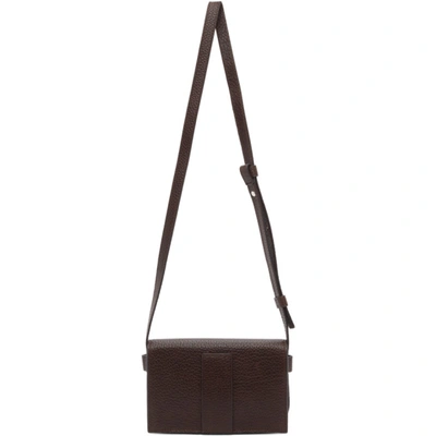 Shop Lemaire Brown Mini Satchel Bag In 449 Drkbrwn