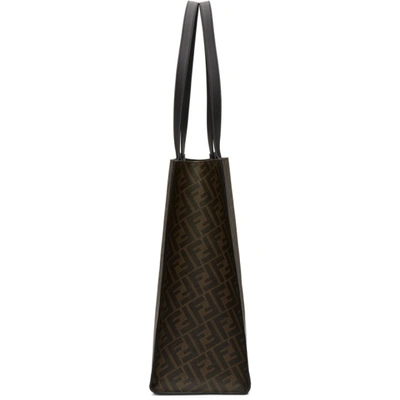 Shop Fendi Brown Forever  East/west 197 Tote In F199b Blkto