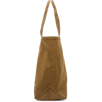 Shop Norse Projects Brown Canvas Stefan Tote In Duffle