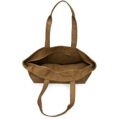 Shop Norse Projects Brown Canvas Stefan Tote In Duffle