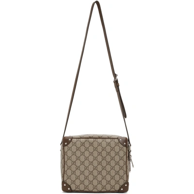 Shop Gucci Brown Gg Shoulder Bag In 8358 Beebon