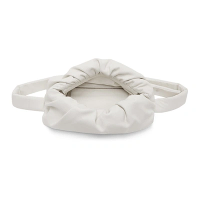 Shop Bottega Veneta White 'the Body' Pouch Bag In 9007 White