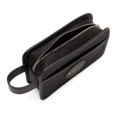 Shop Gucci Black Off The Grid Econyl® Cosmetic Case In 1000 Black/