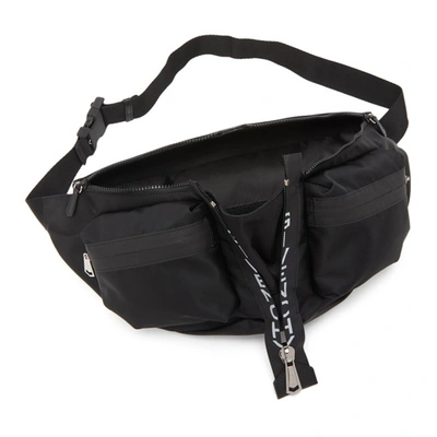 Shop Givenchy Black Spectre Bum Bag In 004 Black/w