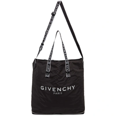 Shop Givenchy Black 4g Packaway Tote In 004 Black/w